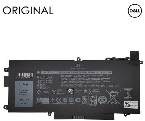Bateri notebook Extra Digital DELL K5XWW, 7500mAh, 7.6V, e zezë