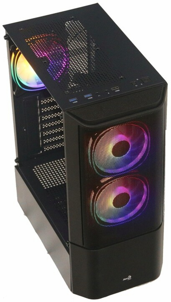 [OUTLET] Kasë Aerocool Quantum v3 Midi-Tower, RGB, e zezë