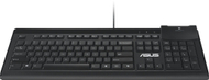 Tастатура Asus KU100 Smart Card, со кабел, US распоред, црна
