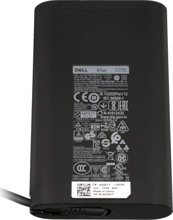 Përshtatës energjie për laptop Dell, 65W, 5mm, 3.3A, 19.5V (G4X7T)
