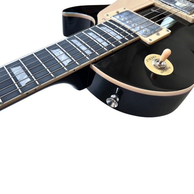 Kitarra elektrike V-tone VLP1, 4/4 39", stil Les Paul, e zezë