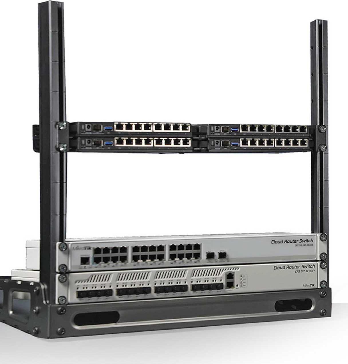 Raft rrjeti MikroTik SR-10U, 19", 10U, alumini