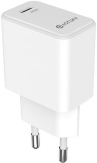Karikues muri ESTUFF US-C Charger EU, USB-C, 20W PD, i bardhë