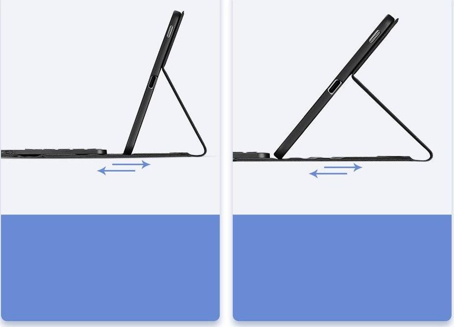 Kapak tastierë Samsung Dux Ducis Touchpad, Bluetooth, për Galaxy Tab S6 Lite, i zi