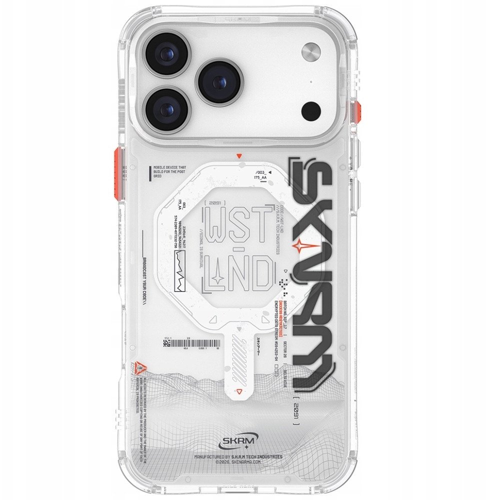 Маска за телефон Skinarma Sonix за iPhone 17 Pro Max, магнетско полнење, проѕирна