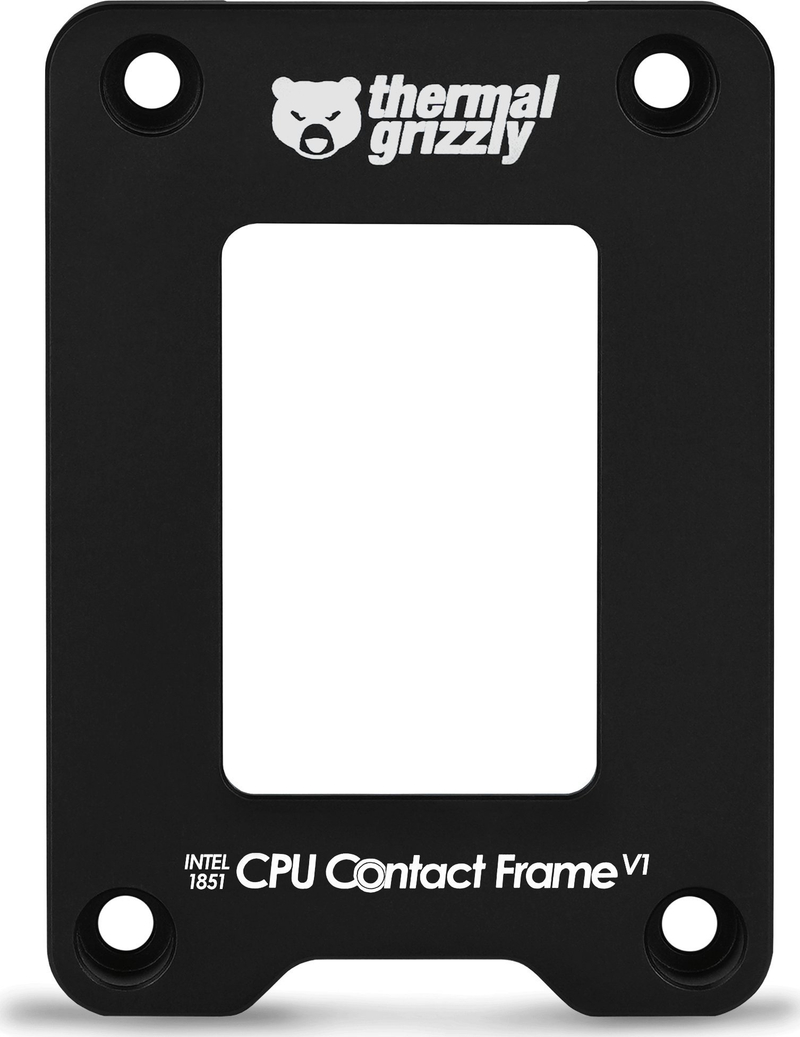 Kornizë montimi CPU Thermal Grizzly Intel 1851, për LGA1851, alumini, e zezë