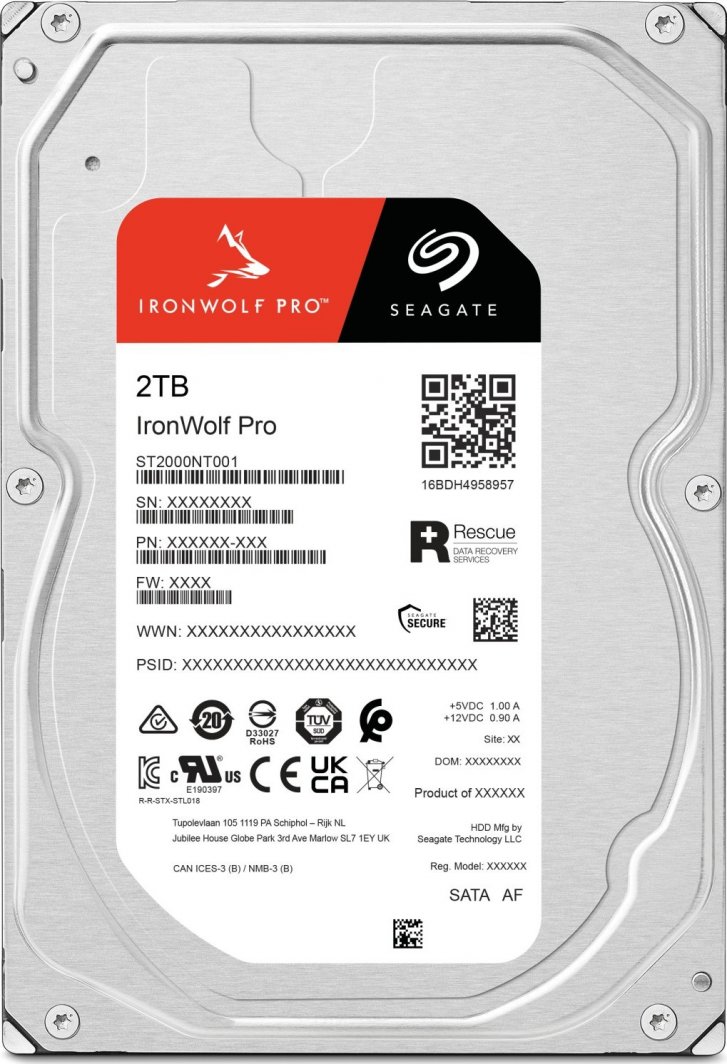 Disk HDD Seagate IronWolf Pro 2TB 3.5'' SATA III (6Gb/s) 