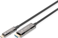 Kabllo USB Digitus AK-330150-200-S, USB-C në HDMI, 20 m, e zezë