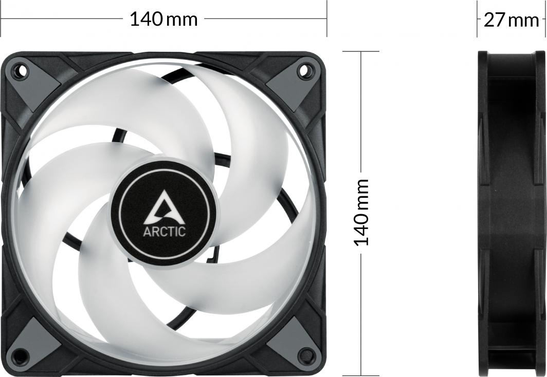 Ventilator Arctic, 22,5VdBA, 1900rpm
