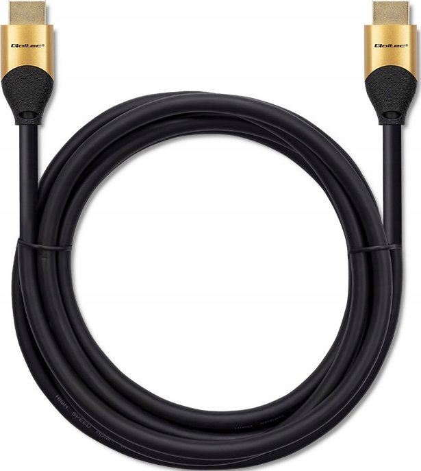 Kabllo HDMI Qoltec 50357, 5 m, HDMI 2.1 Ultra High Speed, e zezë