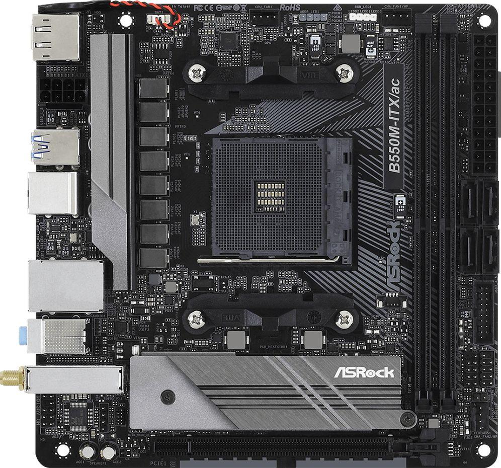 Pllakë amë ASRock B550M-ITX/AC, Mini-ITX, DDR4, e zezë