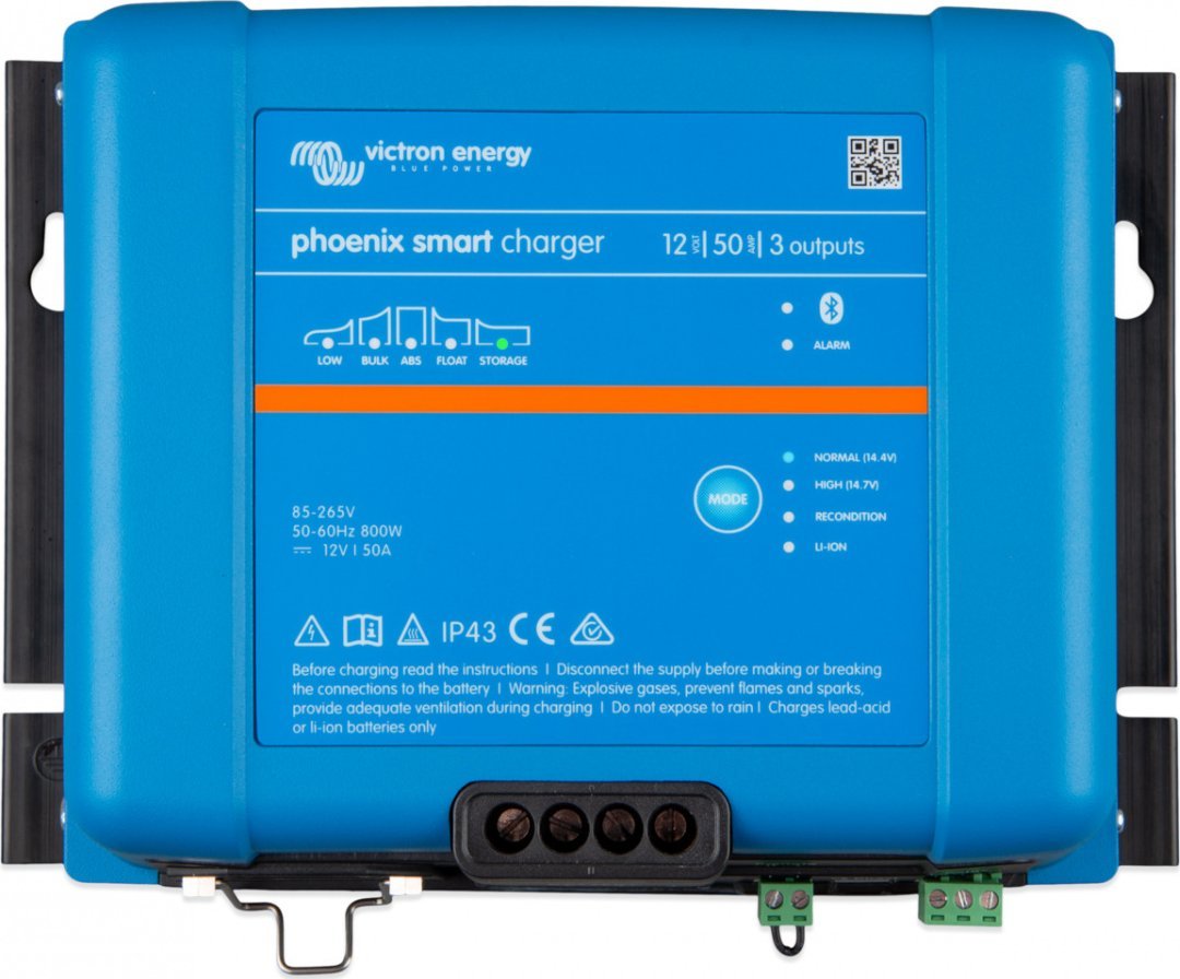 Karikues baterie Victron Energy Phoenix Smart IP43 12V 50A, 3 dalje, blu