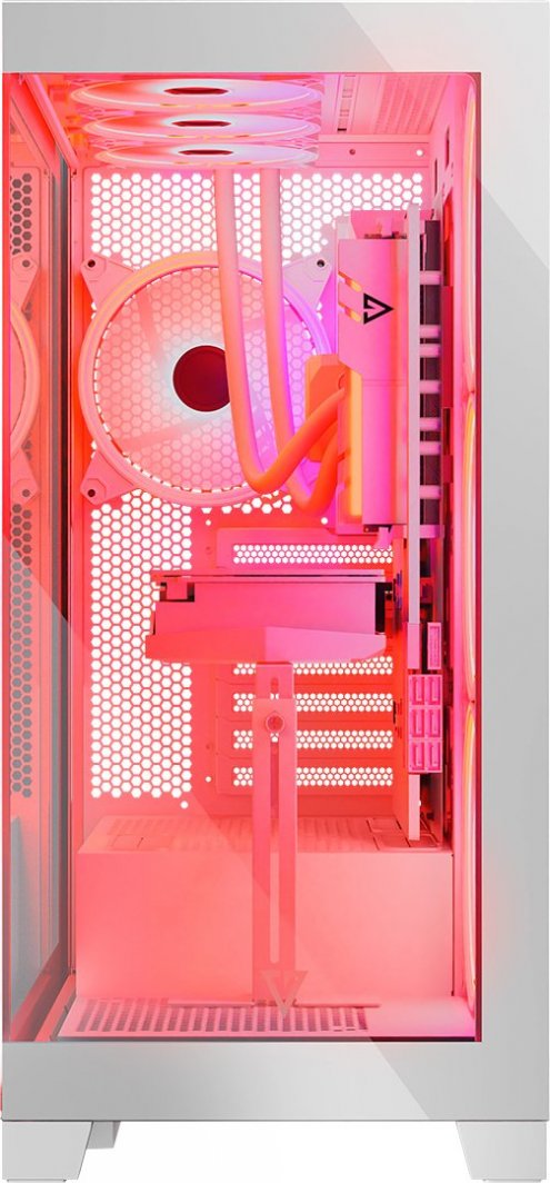 Kasë Modecom Volcano Space Apex ARGB, e bardhë, Midi Tower