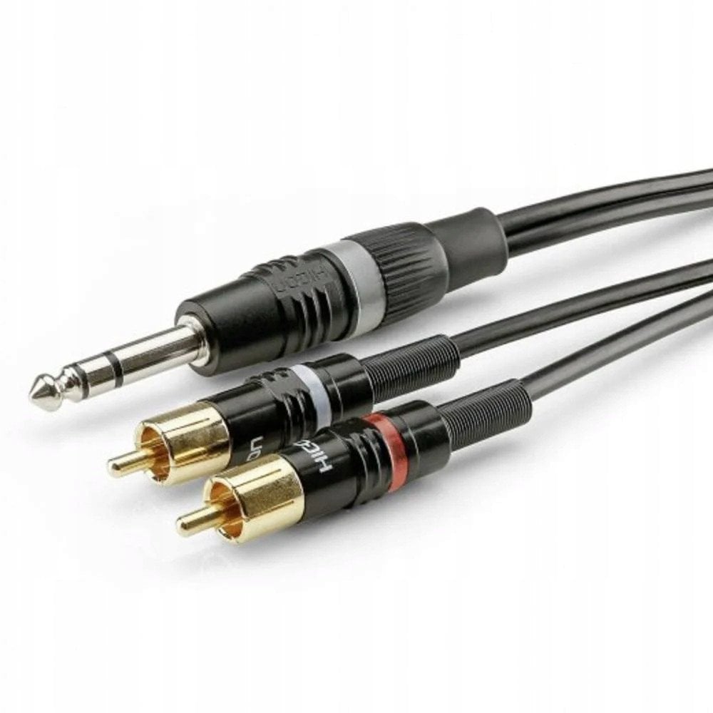 Kabllo audio Sommer Cable HBP 6SC2 0150, 2x RCA në 1x Jack 6.3mm, 1.5m, e zezë
