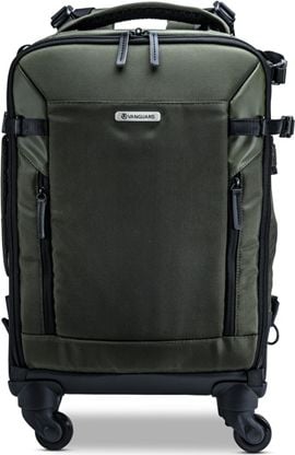 Çantë fotografike Vanguard VEO Select 55BT, shpinore me rrota, për DSLR dhe laptop 13", jeshile