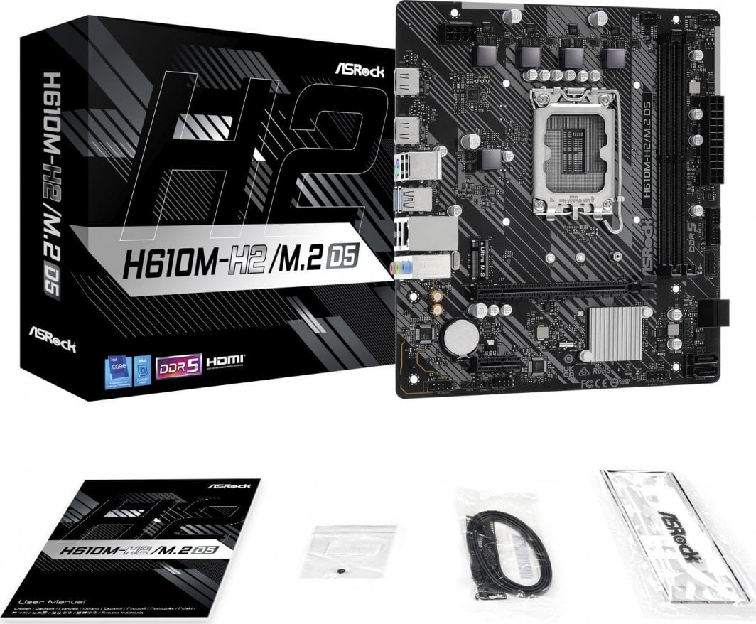Pllakë amë ASRock H610M-H2/M.2 D5