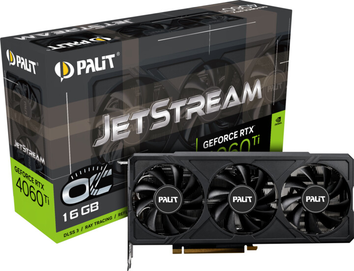 Kartelë grafike PALiT GeForce RTX 4060 Ti JetStream OC, 16GB GDDR6