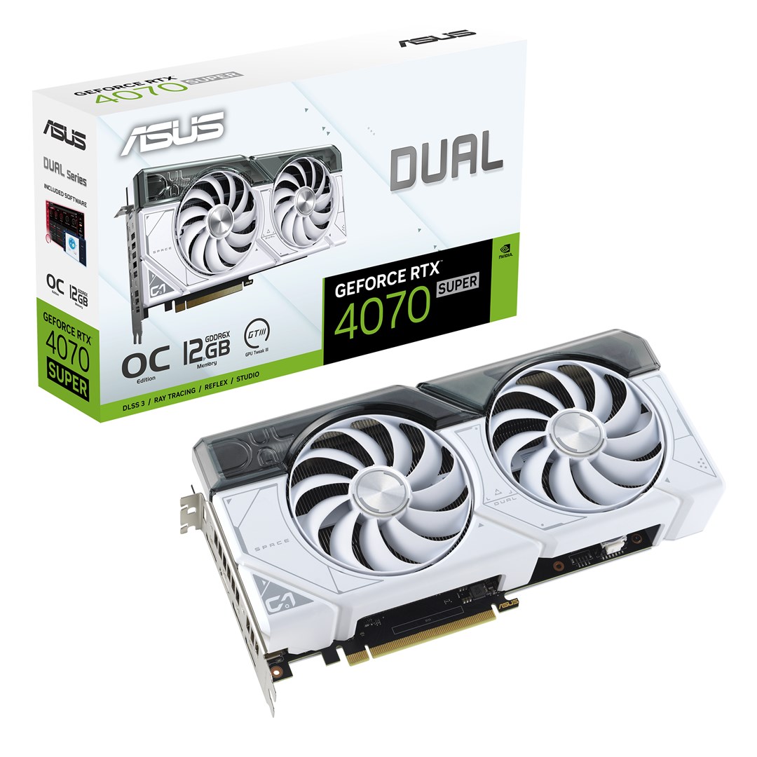 Kartë grafike ASUS Dual NVIDIA GeForce RTX 4070 SUPER, 12 GB GDDR6X