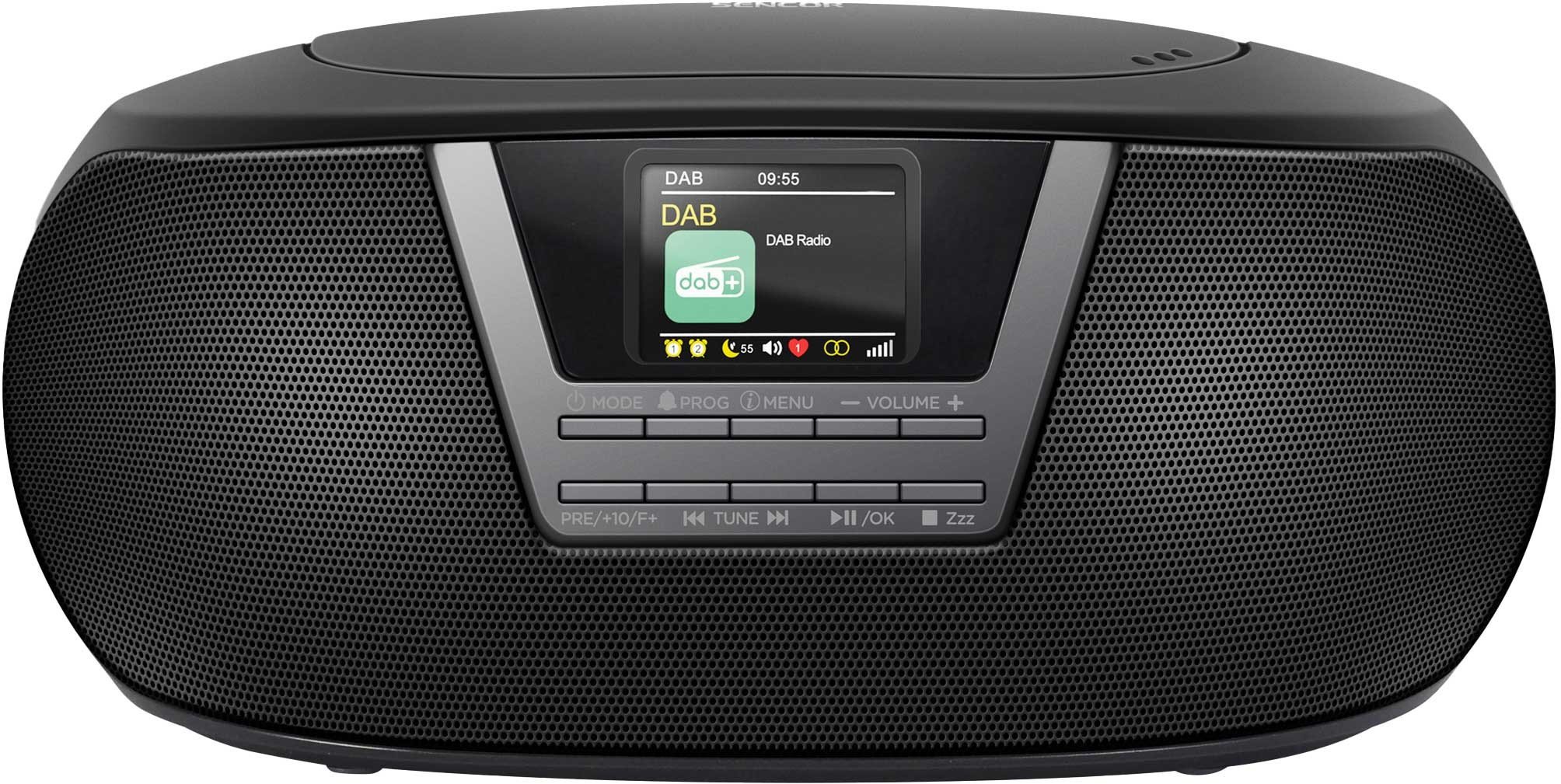 Radio portative Sencor SPT 6200DB, FM DAB+, CD USB Bluetooth, e zezë