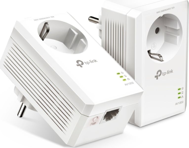 Adapter powerline TP-Link TL-PA7017P KIT, 1000 Mb/s, 1x Gigabit Ethernet, i bardhë