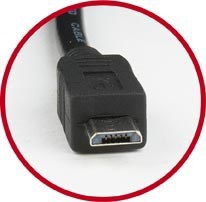 Kabllo Gembird Micro-USB, 0.3m, e zezë