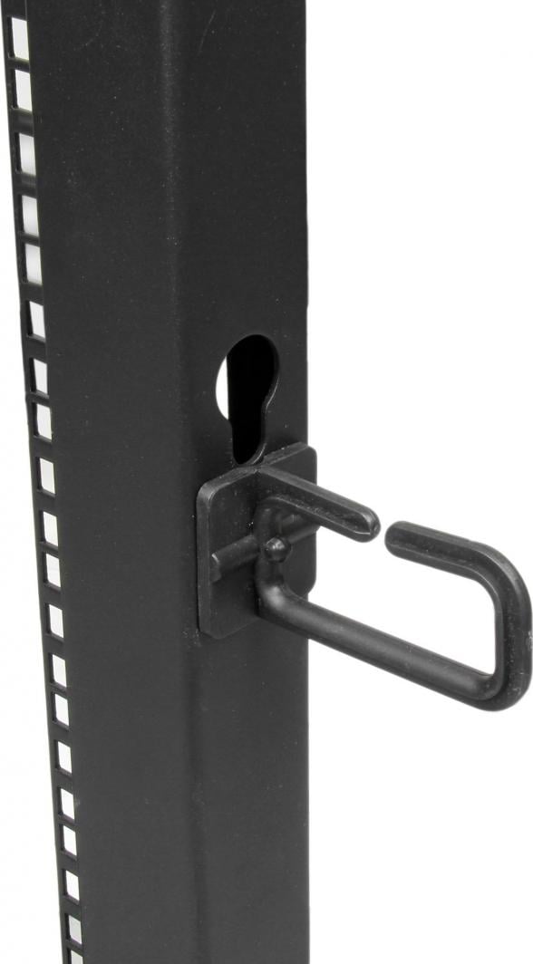 Raft serverik StarTech 4 Post 18U, 19", me rrota, çelik i zi