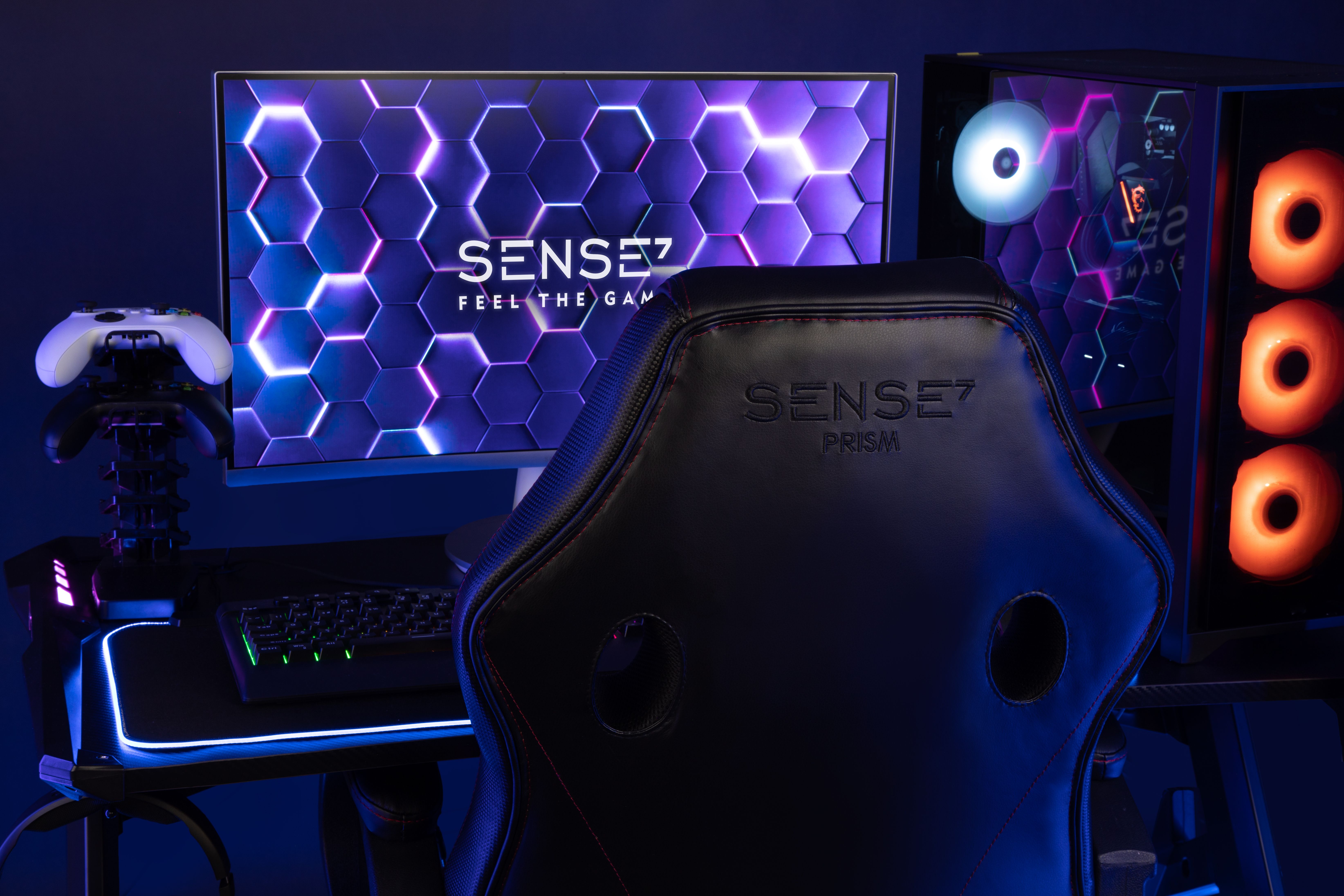 [OUTLET] Karrige SENSE7 Prism, e zezë/hirtë				