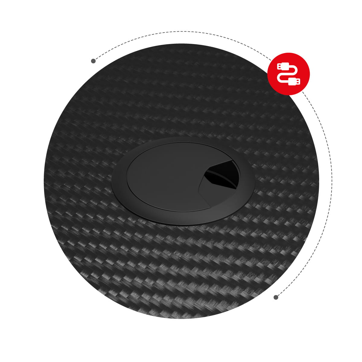 Tavolinë gaming Huzaro HZ-HERO 1.4, e zezë