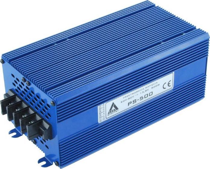 Konvertues Azo 3080 VDC, 13,8 VDC PS-500-12V 500W, i kaltër