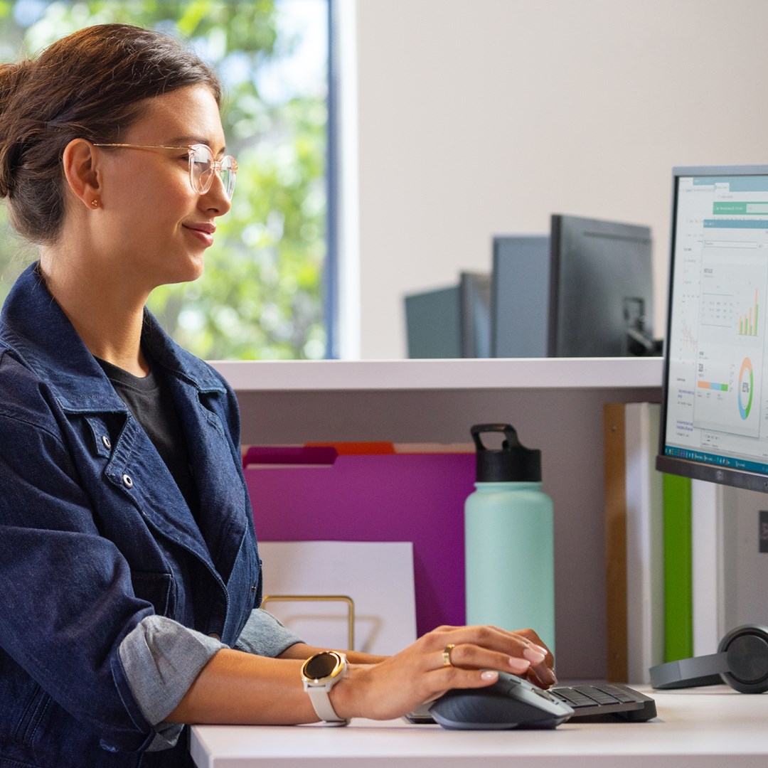 Set tastierë dhe maus Logitech MX Keys Combo Gen 2, US International, i zi