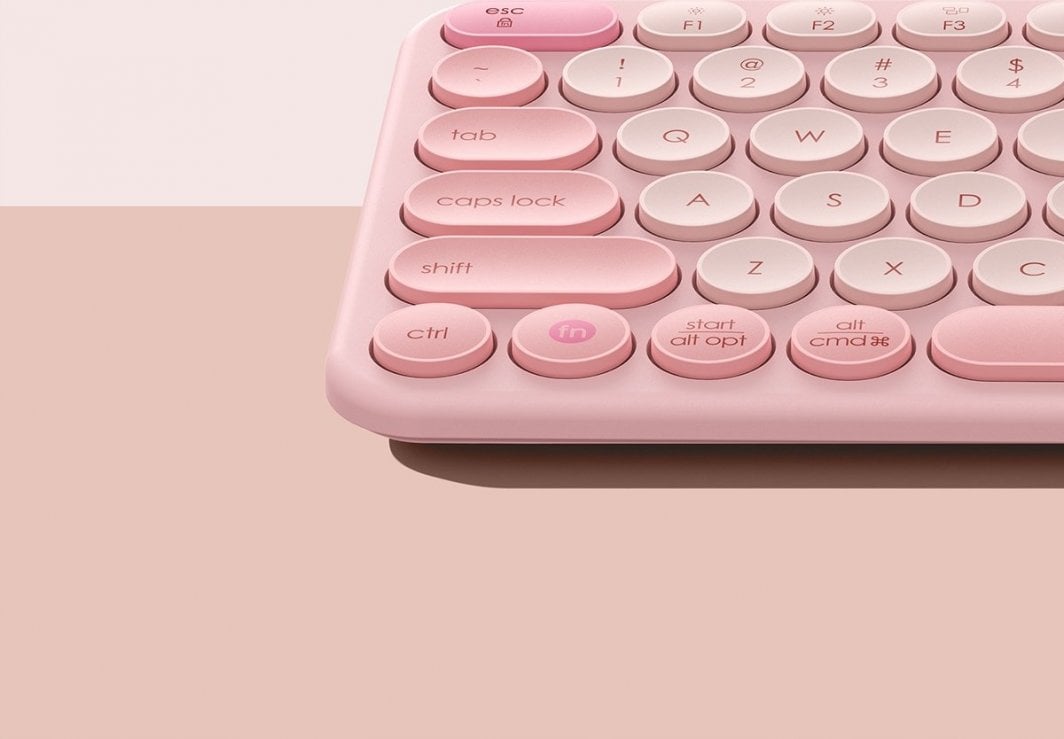 Tastierë Baseus, wireless, US, rozë