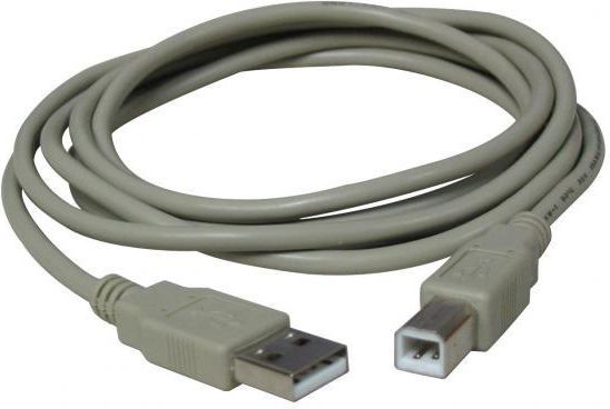 Kabllo USB Logo USB A në USB B, 5m, gri