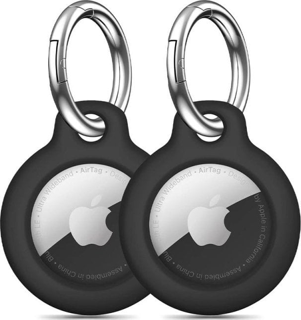 Varëse mbrojtëse Tech-Protect Rough për Apple AirTag, set 2 copë, e zezë