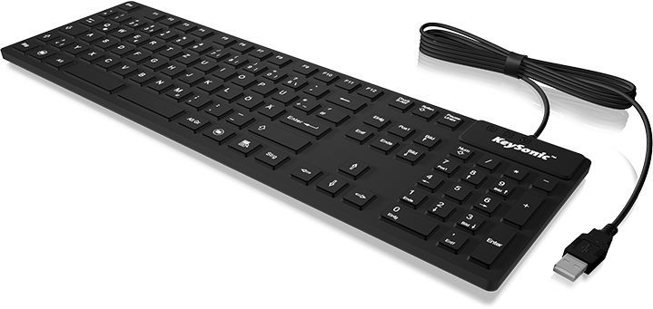 Tastierë Keysonic KSK-8030IN, me kabllo, US, e zezë