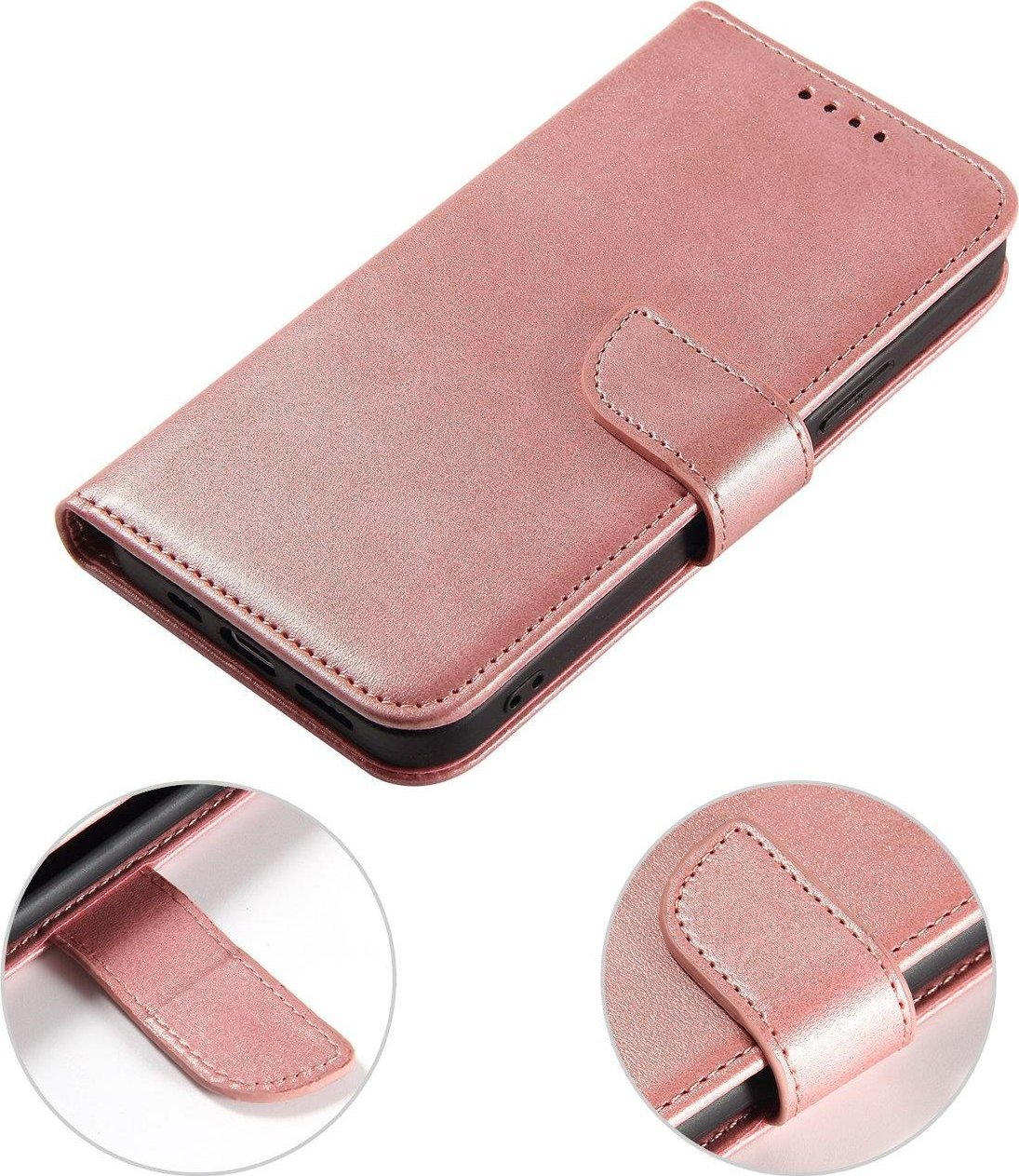 Këllëf magnetik për Samsung Galaxy A34 5G, me portofol, flip stand, rozë