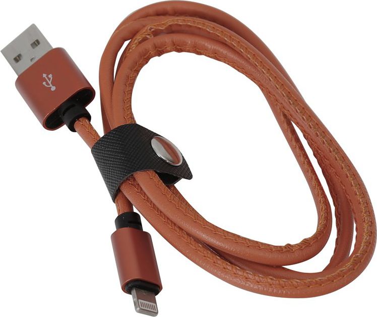 Kabllo USB Platinet PUCLIP1BR, USB A në Lightning, 1 m, kafe
