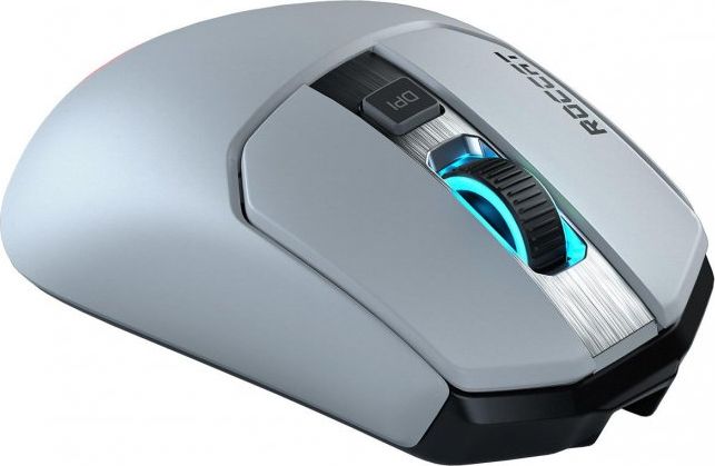 Гејминг глушец ROCCAT Kain 200 AIMO, безжичен, RGB, бел