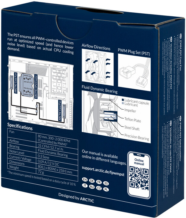 Ventilator Arctic F8 PWM PST