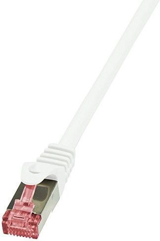 Kabllo patchcord LogiLink Cat.6, S/FTP, 0.25m, e bardhë
