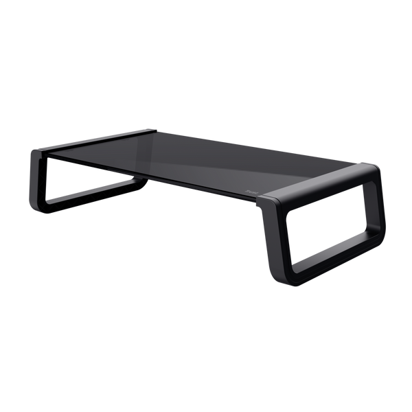 Mbajtëse për monitor Trust Monta, Tempered glass, e zezë