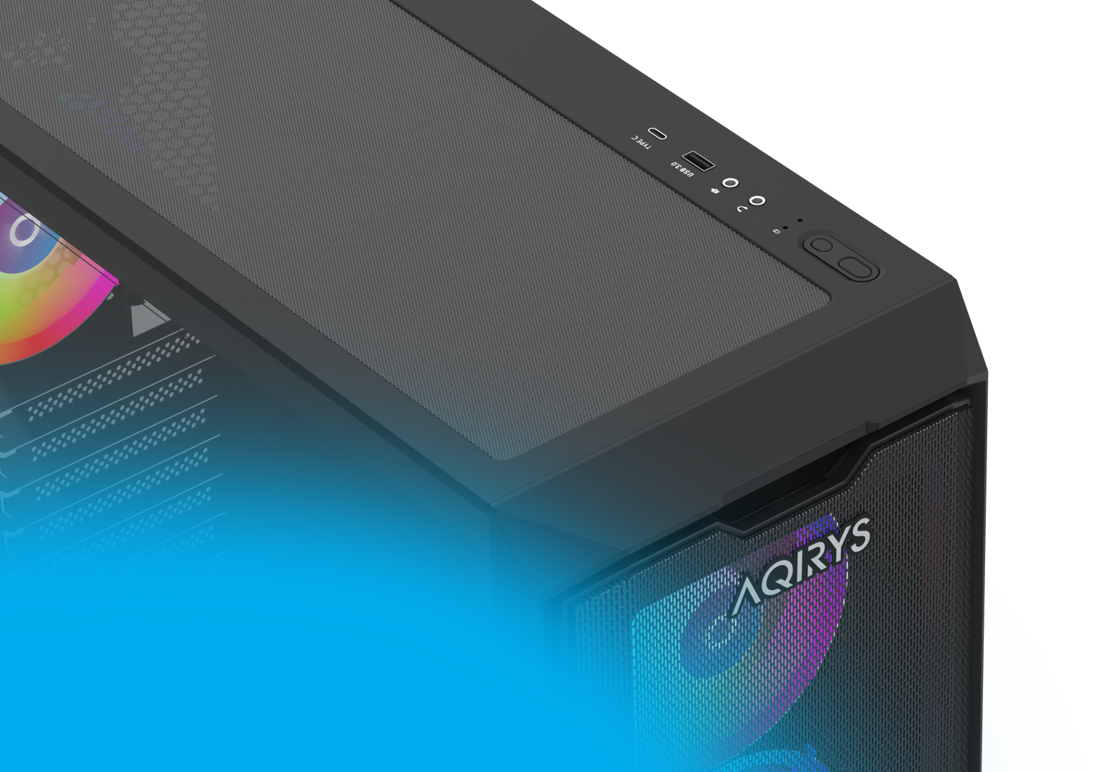Kuti kompjuterike gaming WEZEN Pro, ATX, 4x 120mm RGB, e zezë