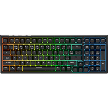 Tastierë Rapture FOXTROT ULTIMATE, Gateron Silent Red, CZ/SK, e zezë