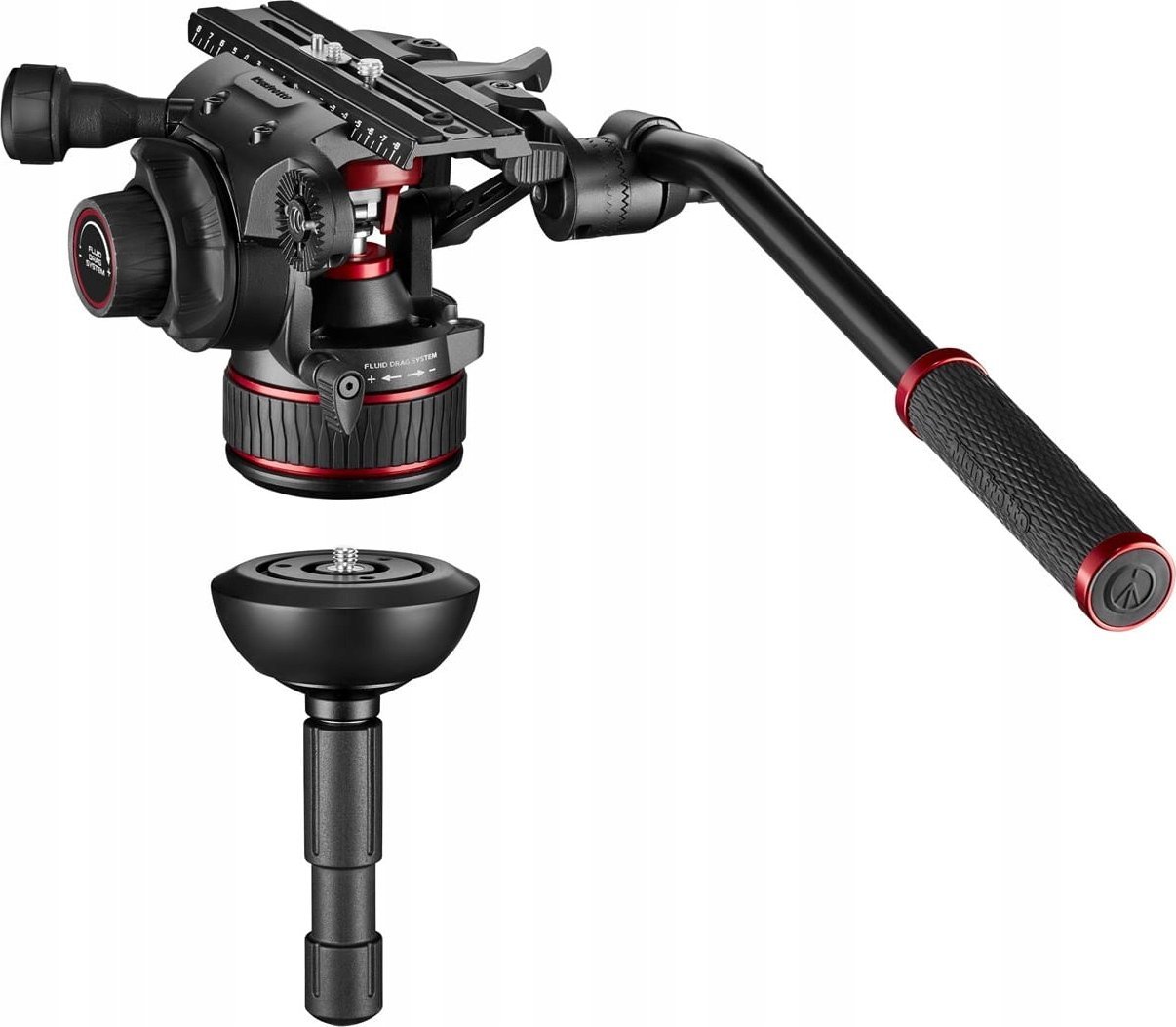 Tripod video Manfrotto MVK612TWINGA Nitrotech 612, alumini, këmbë dyshe GS