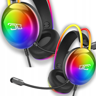 Kufje gaming in ear Ltc Ltc903, me mikrofon, RGB, të zeza
