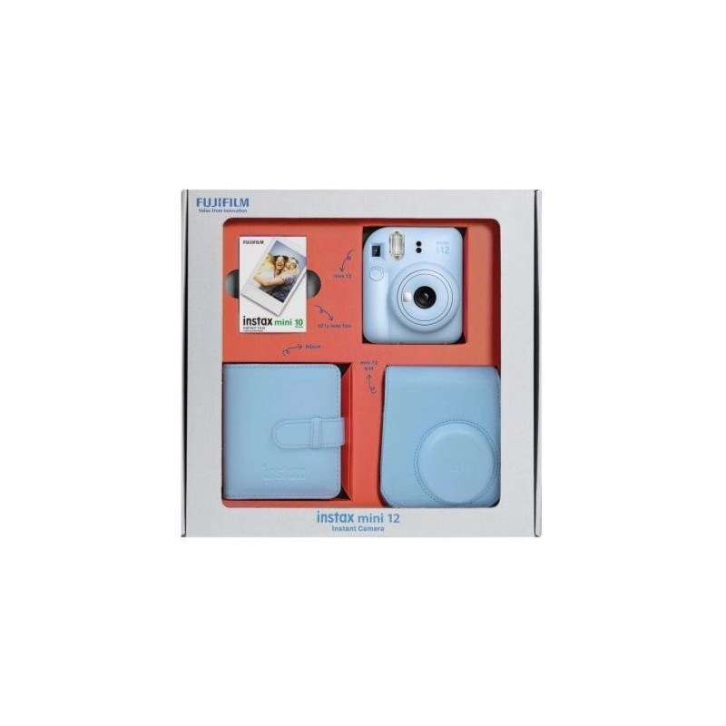 Instax Mini 12 Paketë Box (Pastel Blue)