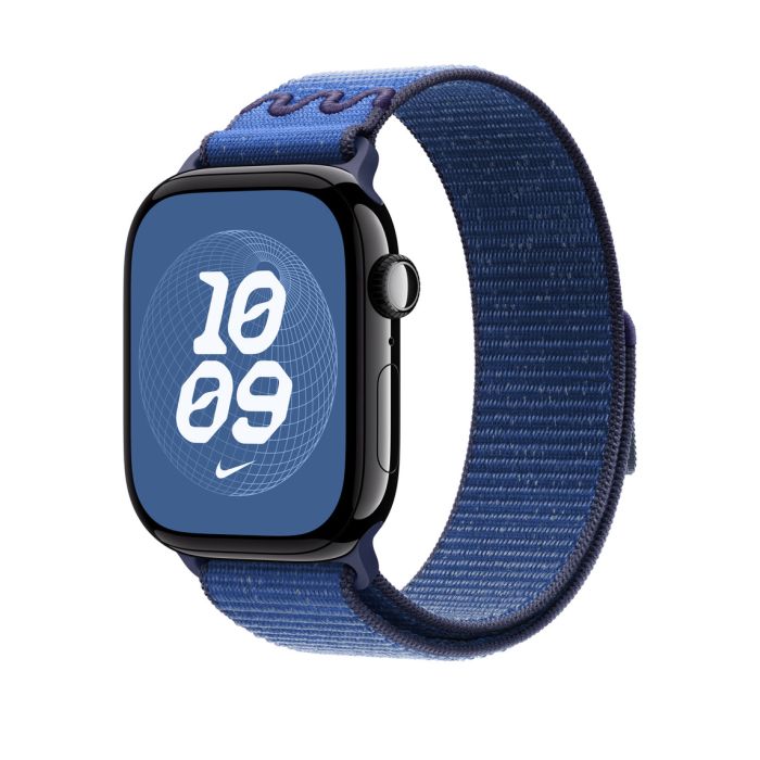 Apple Watch 46mm Loop, Blue Ribbon Nike Sport Loop 2