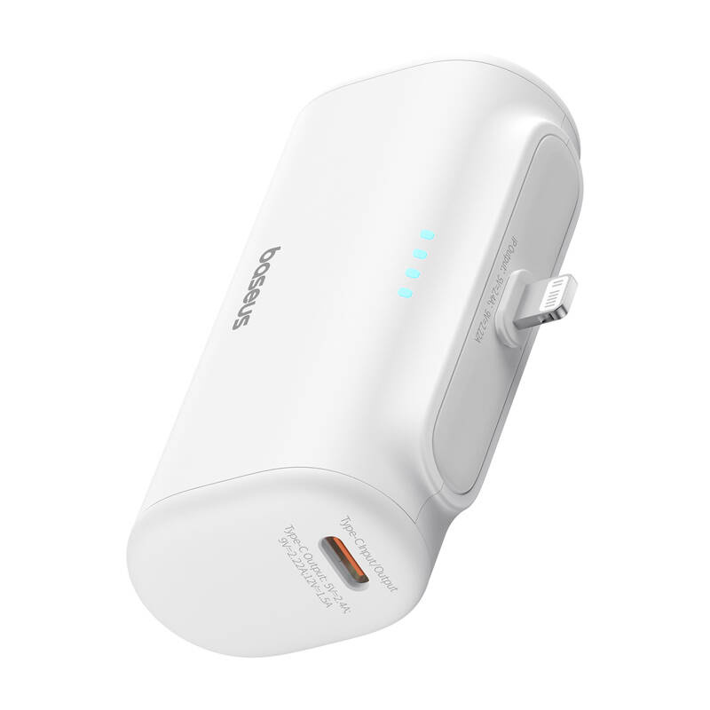 Power bank Baseus Compact, 5000mAh, 20W, i bardhë