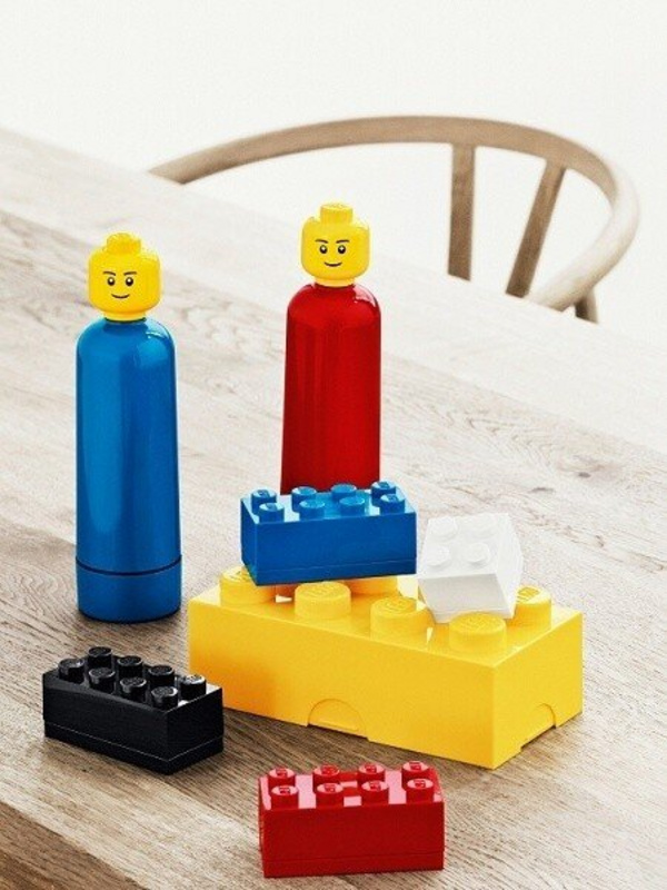 Kuti ushqimi LEGO, e kaltër e çelët