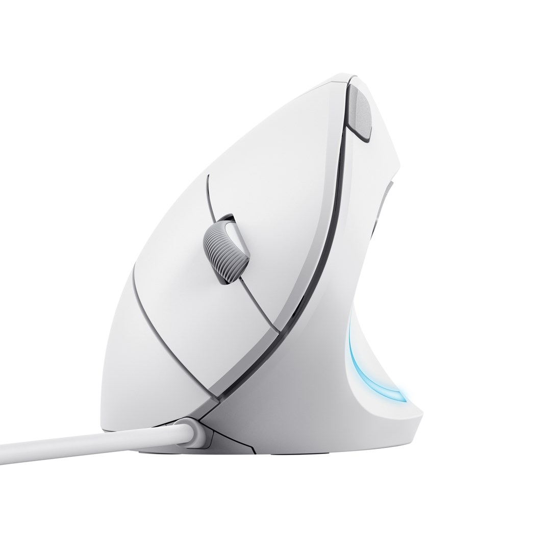 Maus Trust Verto, USB Type-A, i bardhë