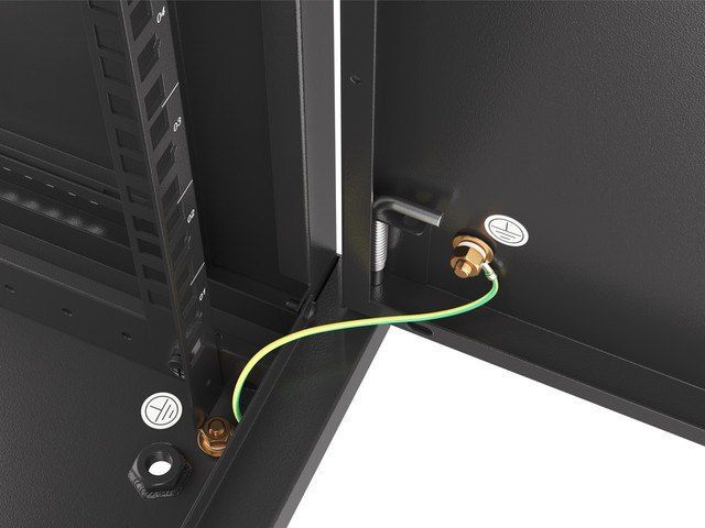 Kabinet rrjeti Lanberg WF01-6612-00B, 19" 12U, 60kg, i zi